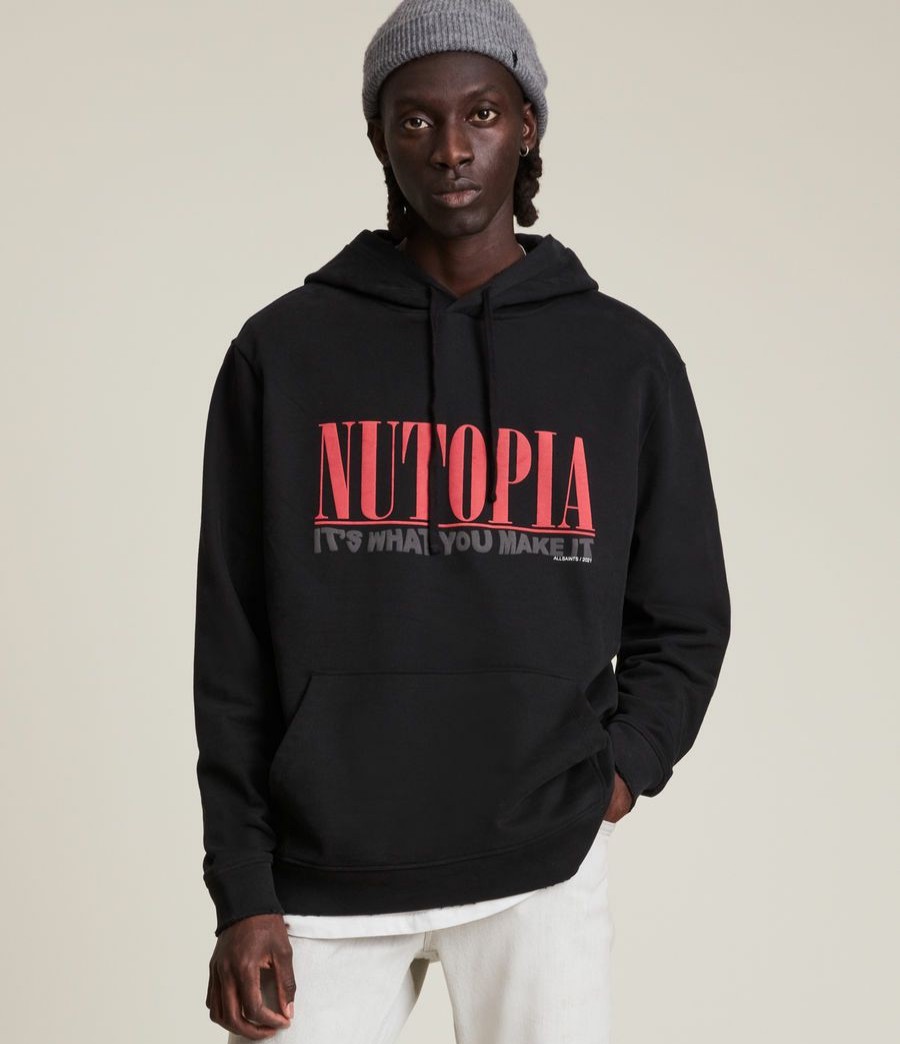 Men'S * | Shop Allsaints Ninety Pullover Hoodie