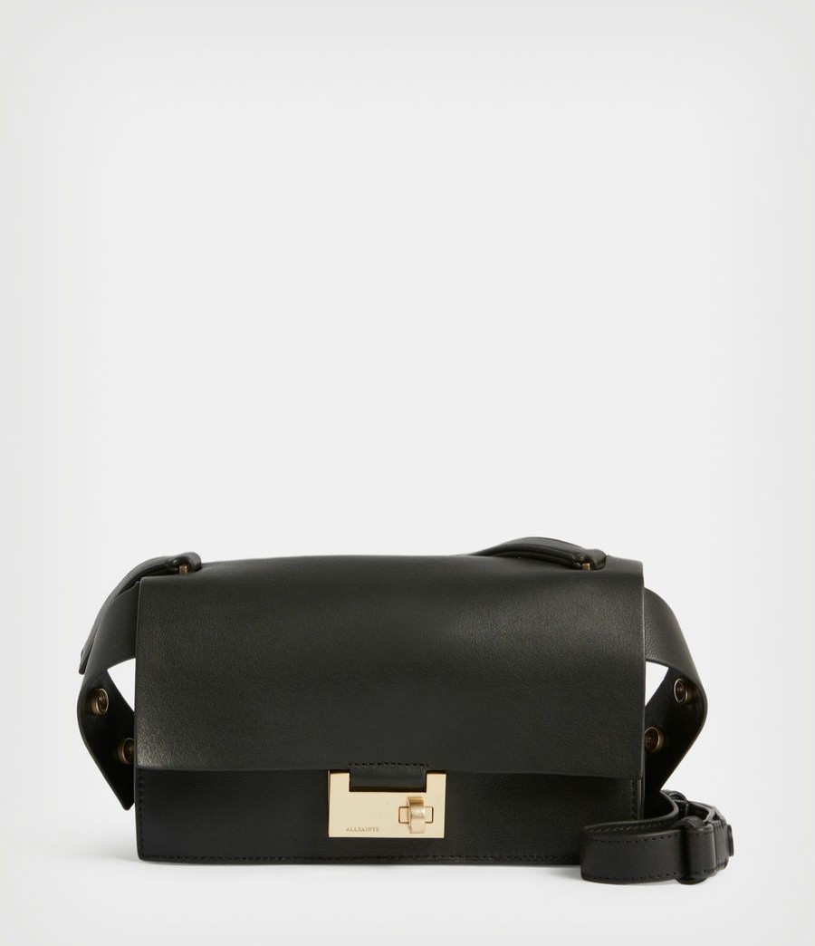 Women'S * | Shop Allsaints Teca Leather Crossbody Bag