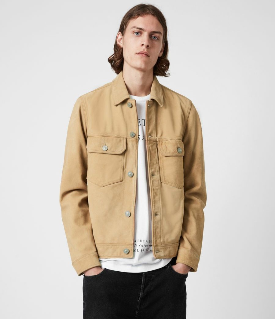 Men'S * | Shop Allsaints Santi Leather Jacket