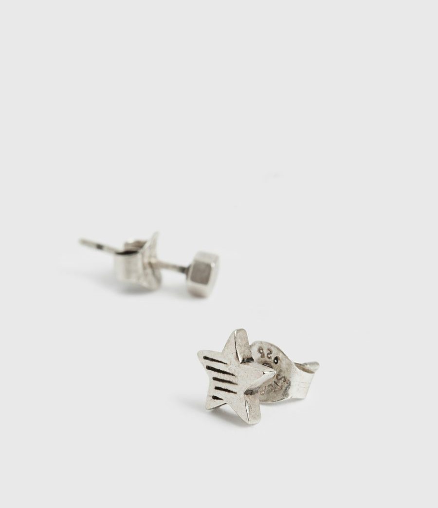 Men'S * | Shop Allsaints Etch Sterling Silver Stud Earrings