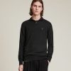 Men'S * | Shop Allsaints Kilburn Zip Funnel Neck Jumper