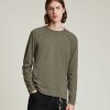 Men'S * | Shop Allsaints Bodega Long Sleeve Crew T-Shirt