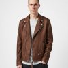 Men'S * | Shop Allsaints Milo Leather Biker Jacket