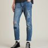 Men'S * | Shop Allsaints Dean Patched Cropped Slim Jeans