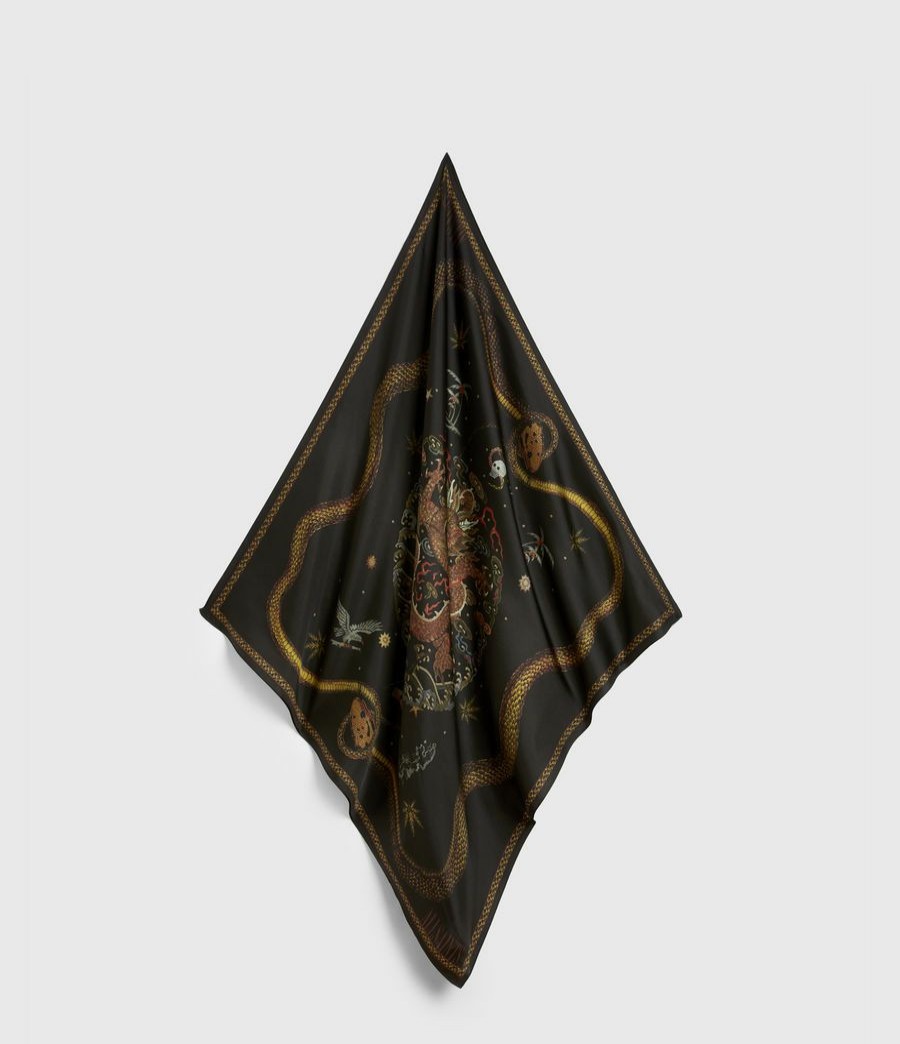 Women'S * | Shop Allsaints Psychedelia Silk Scarf