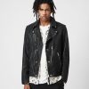 Men'S * | Shop Allsaints Berwick Leather Biker Jacket