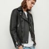 Men'S * | Shop Allsaints Sora Leather Biker Jacket