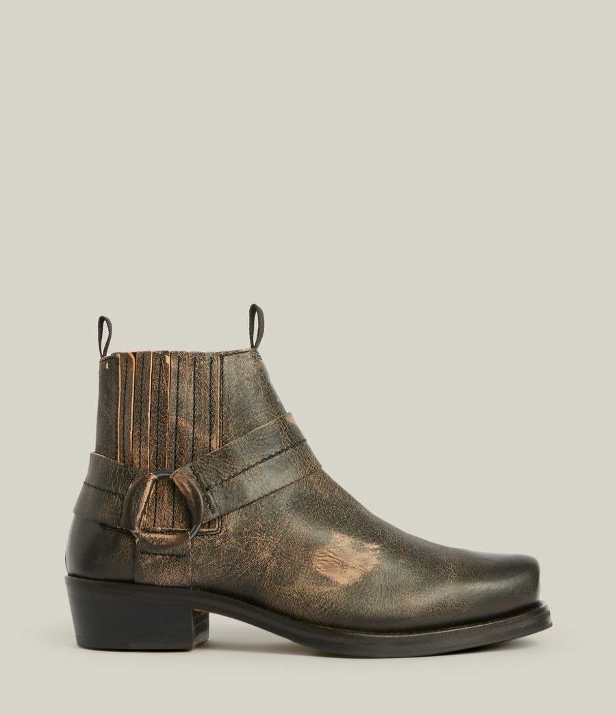 Men'S * | Shop Allsaints Abbot Leather Boots