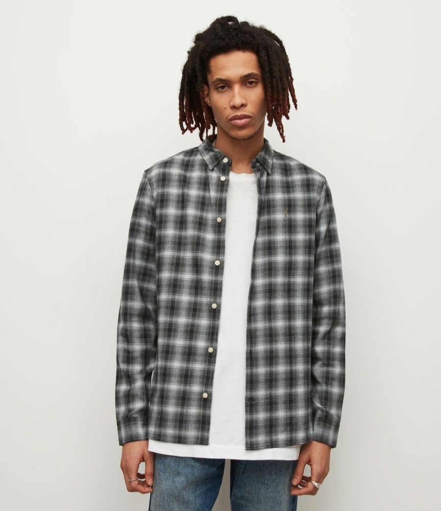 Men'S * | Shop Allsaints Aino Check Shirt