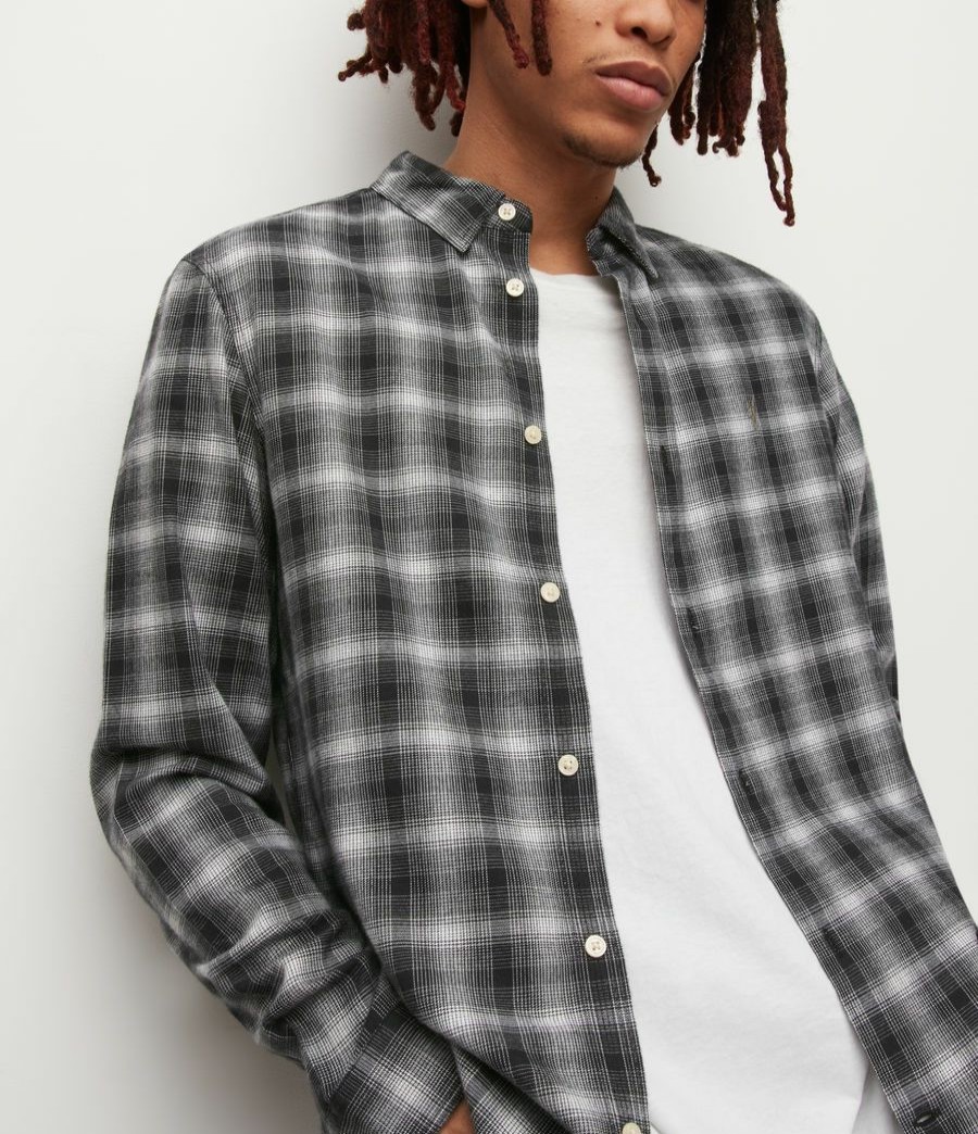 Men'S * | Shop Allsaints Aino Check Shirt