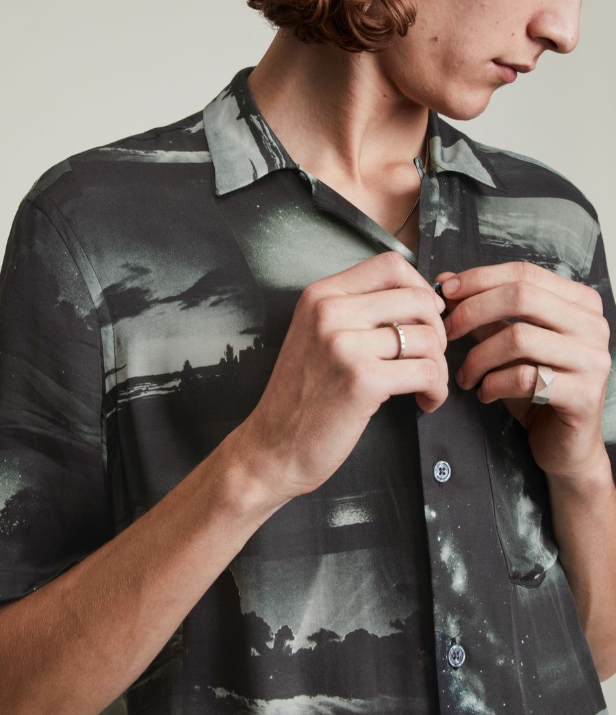 Men'S * | Shop Allsaints Night Sky Shirt