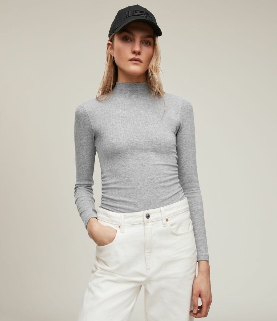 Women'S * | Allsaints Sale Francesco Rina Roll Neck T-Shirt