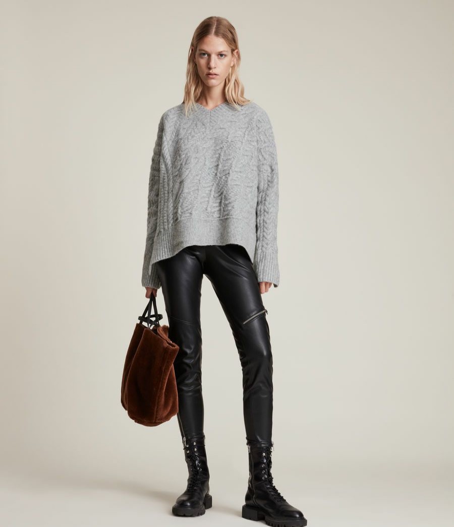 Women'S * | Allsaints Sale Arvid V-Neck Jumper