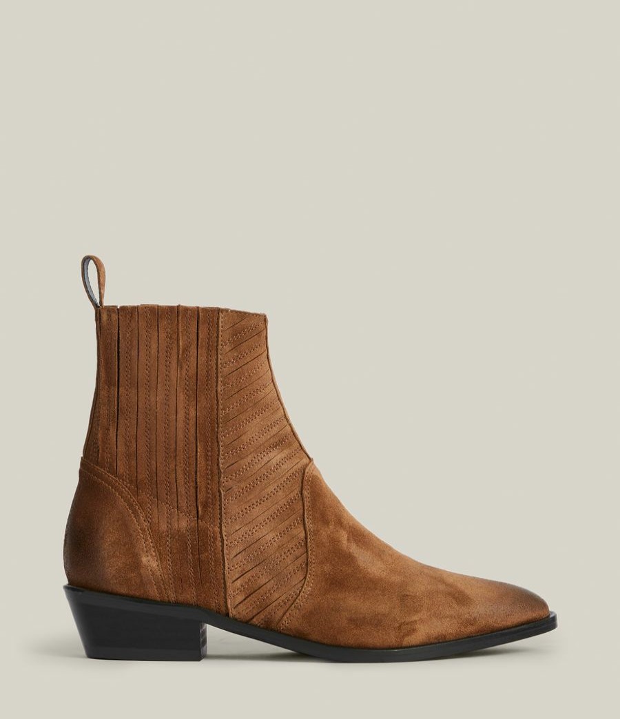 Women'S * | Shop Allsaints Fion Suede Boots