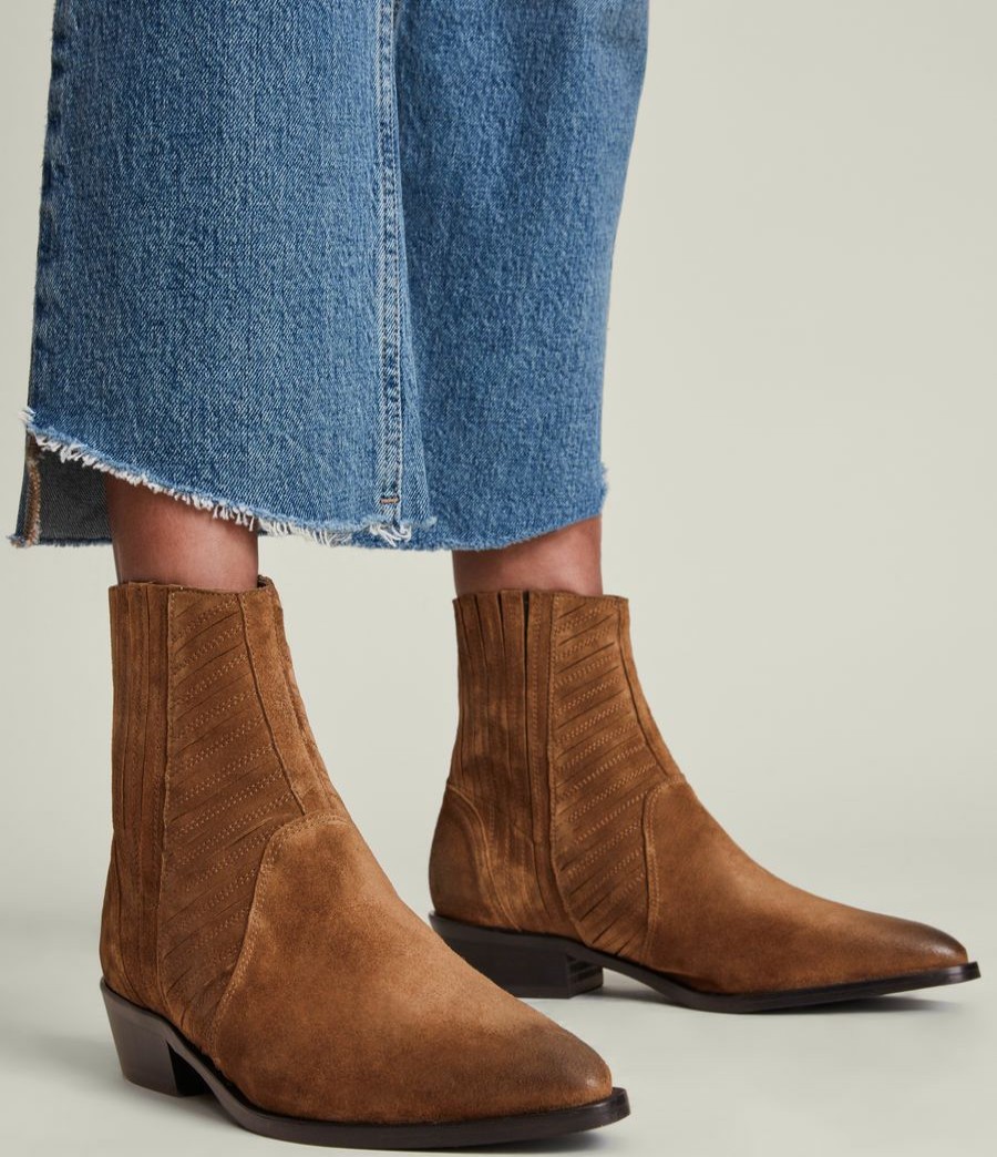 Women'S * | Shop Allsaints Fion Suede Boots