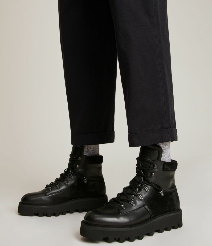 Men'S * | Shop Allsaints Kai Leather Boots