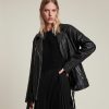 Women'S * | Allsaints Sale Eline Leather Biker Jacket