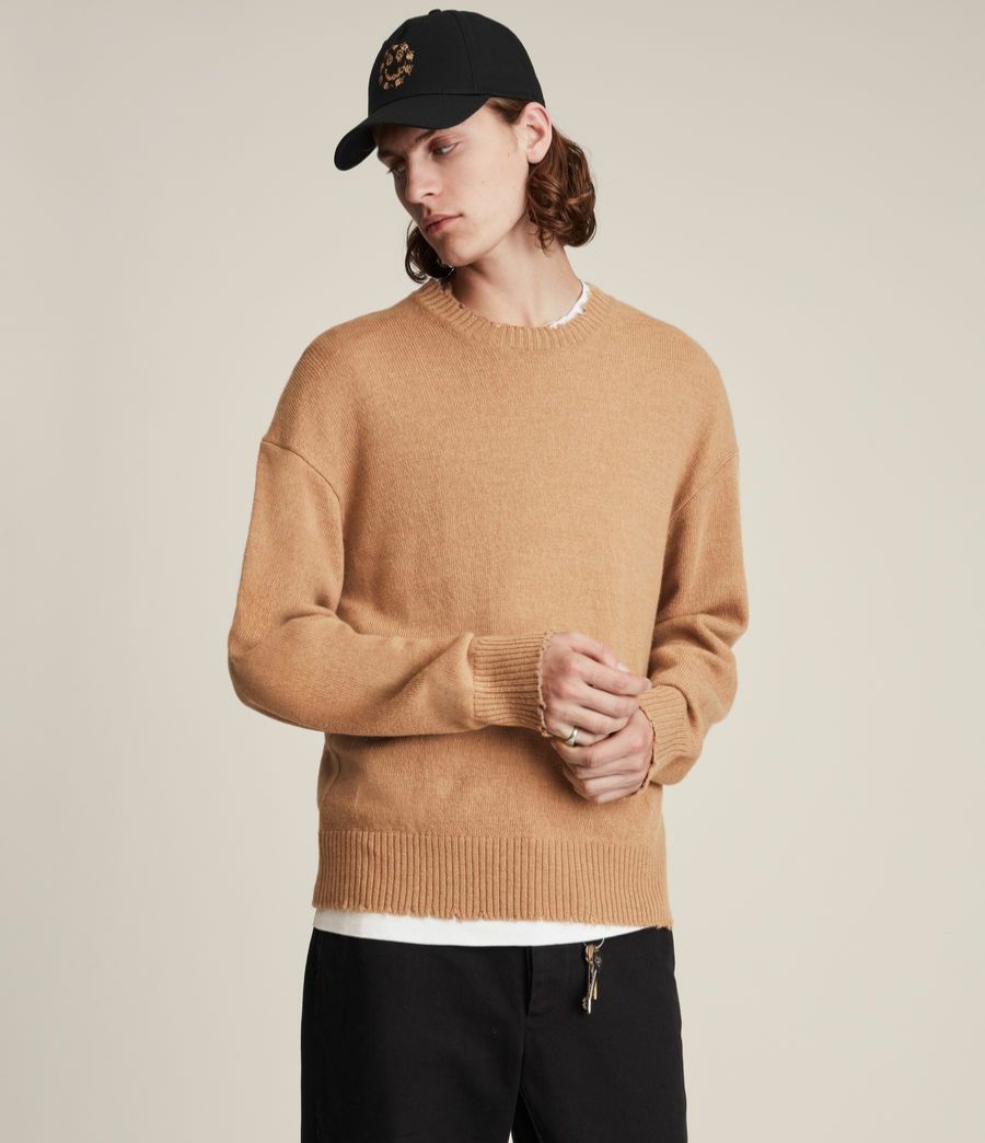 Men'S * | Shop Allsaints Luxor Organic Wool Crew Jumper