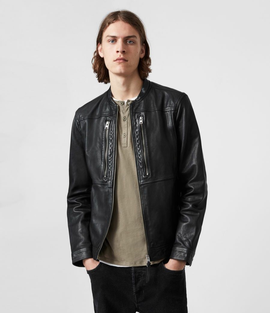 Men'S * | Shop Allsaints Monix Leather Jacket