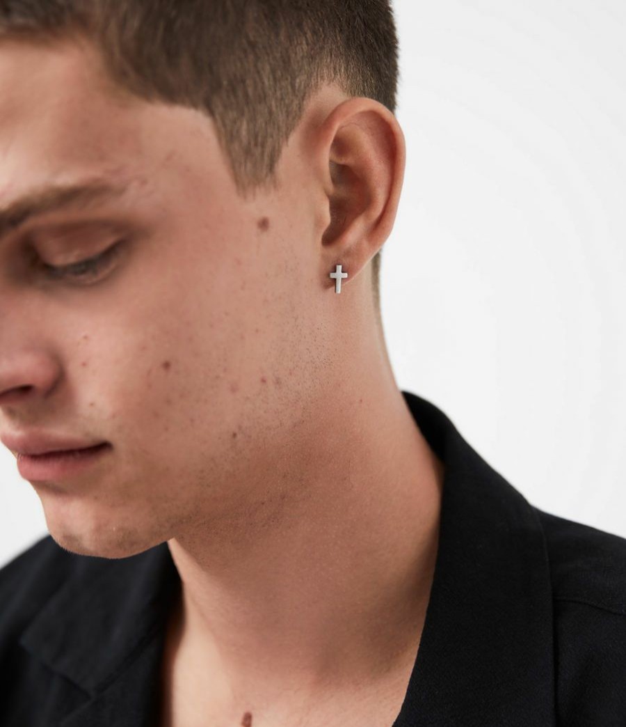 Men'S * | Shop Allsaints Luc Sterling Silver Earrings