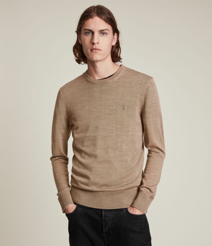 Men'S * | Shop Allsaints Mode Merino Crew Jumper