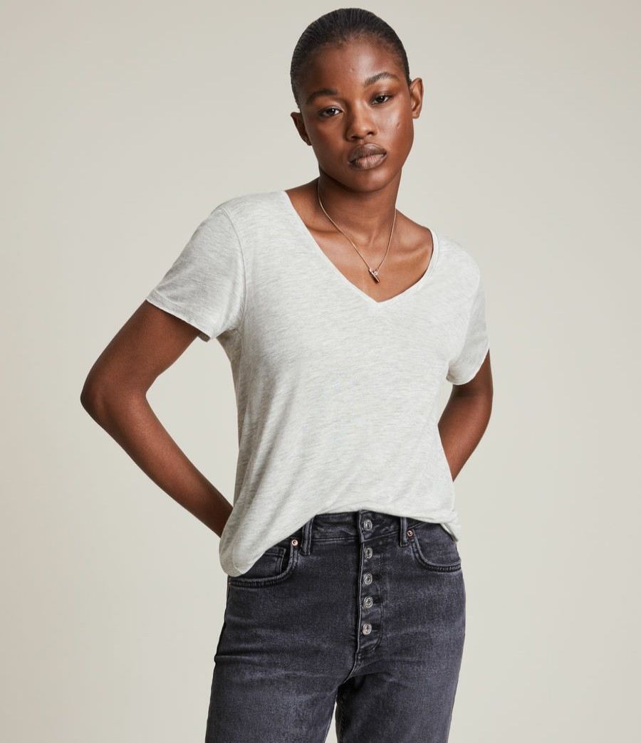 Women'S * | Allsaints Sale Emelyn Shimmer T-Shirt