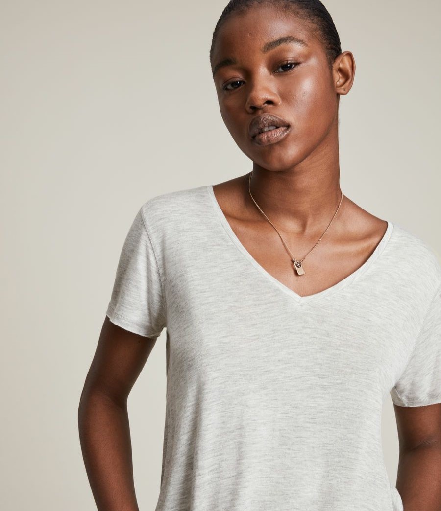 Women'S * | Allsaints Sale Emelyn Shimmer T-Shirt