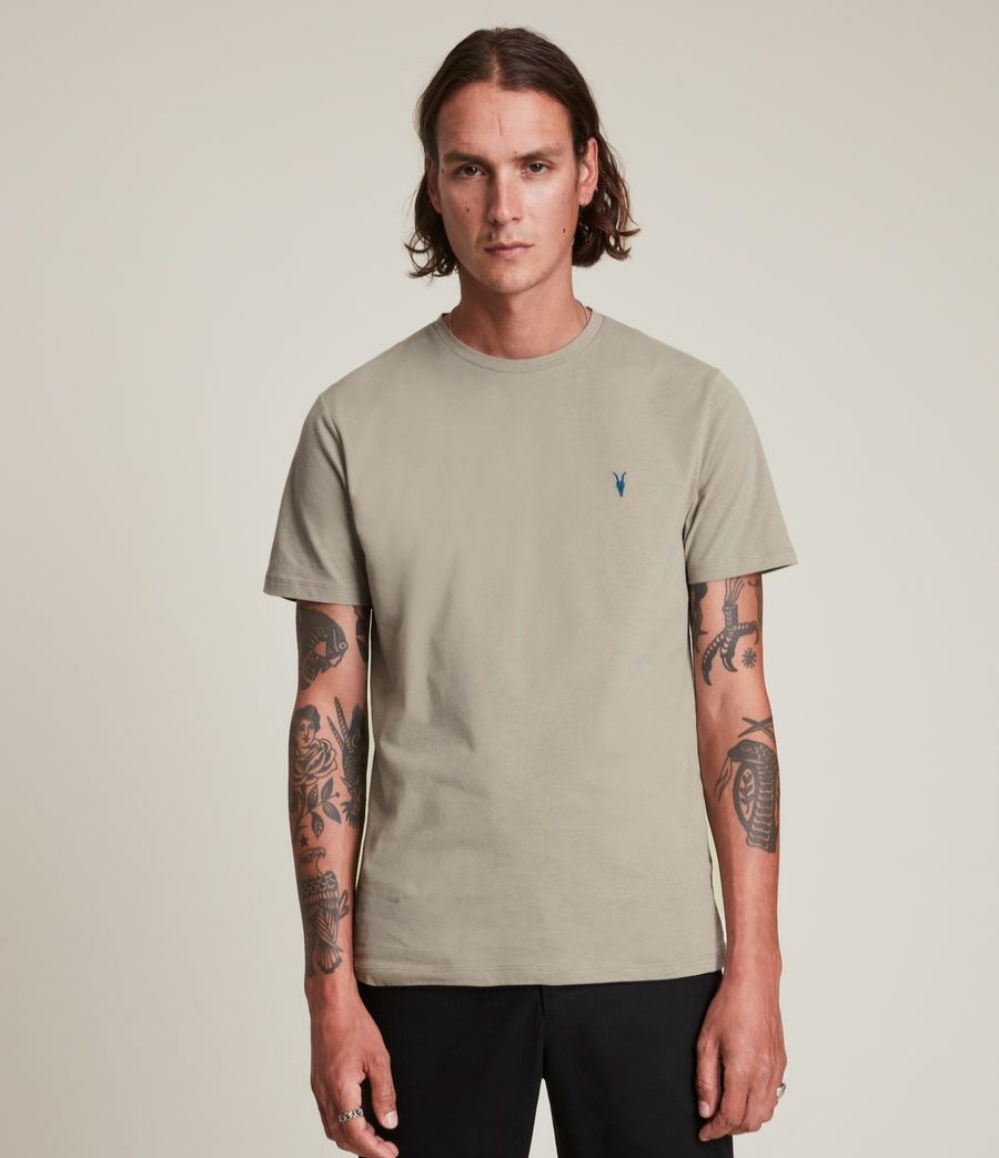 Men'S * | Shop Allsaints Brace Contrast Crew T-Shirt