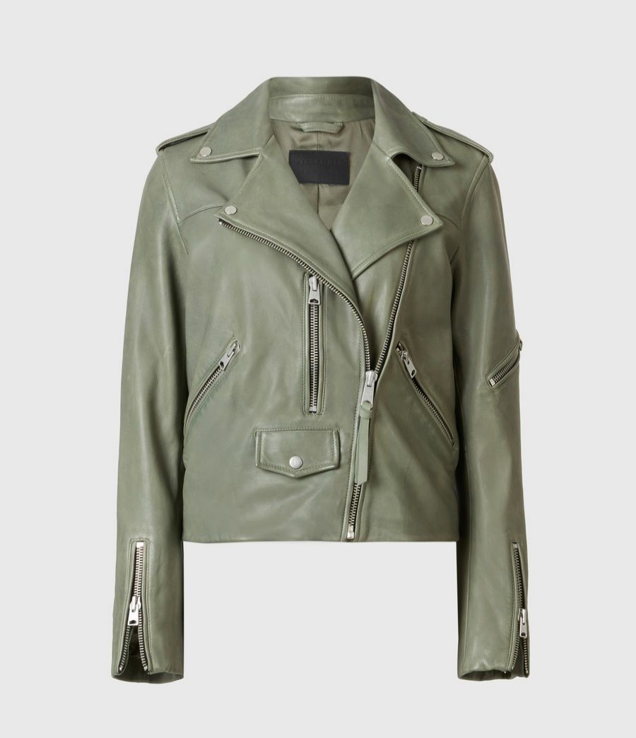 Women'S * | Allsaints Sale Darnley Leather Biker Jacket