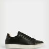 Women'S * | Shop Allsaints Sheer Studded Leather Trainers