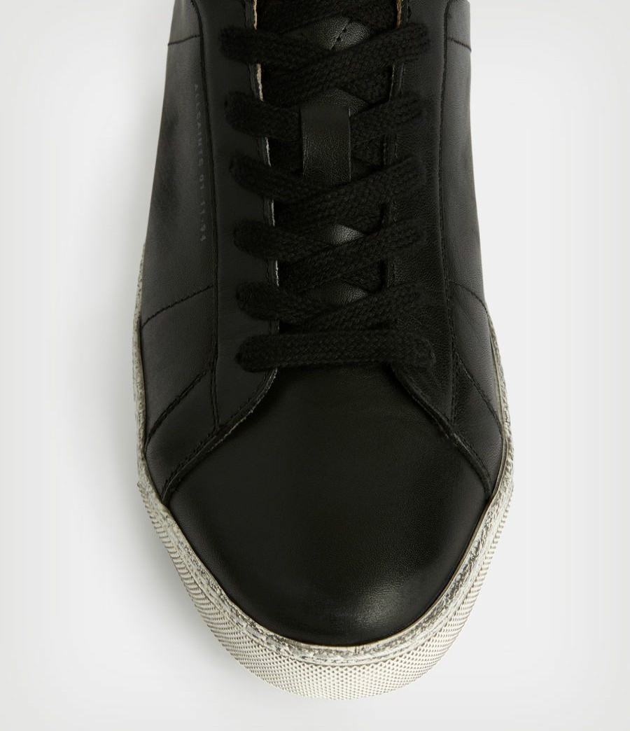 Women'S * | Shop Allsaints Sheer Studded Leather Trainers