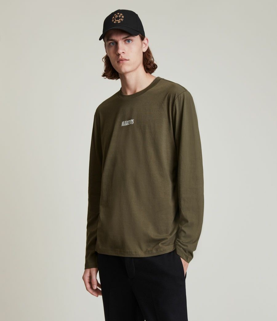 Men'S * | Shop Allsaints Opposition Long Sleeve T-Shirt