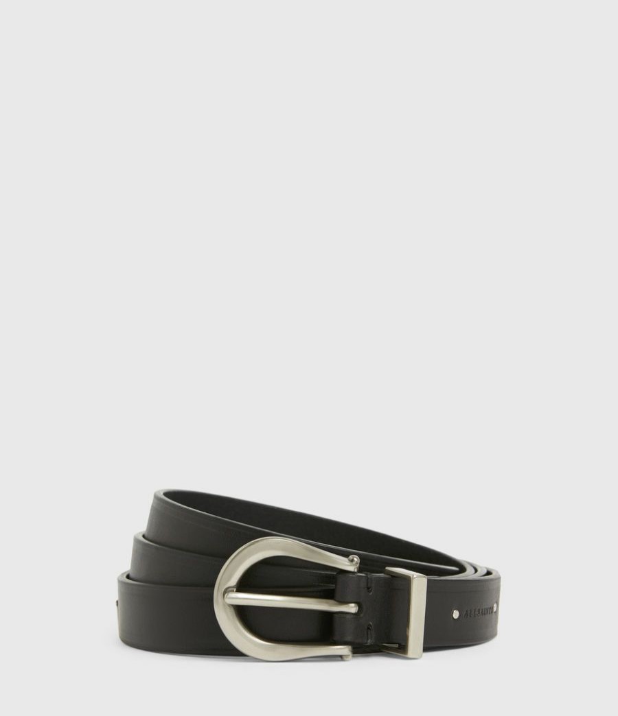 Women'S * | Shop Allsaints Claudia Leather Belt