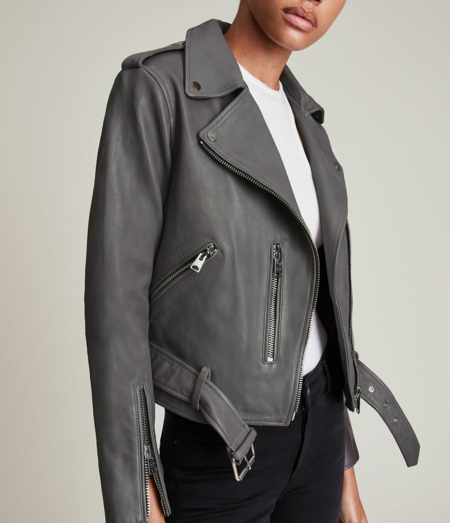 Women'S * | Allsaints Sale Balfern Leather Biker Jacket