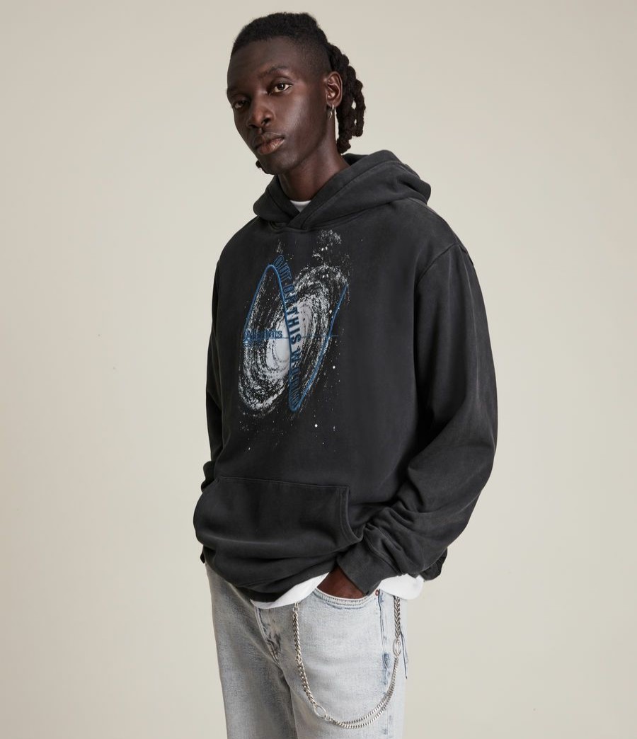 Men'S * | Shop Allsaints Intergalactik Pullover Hoodie