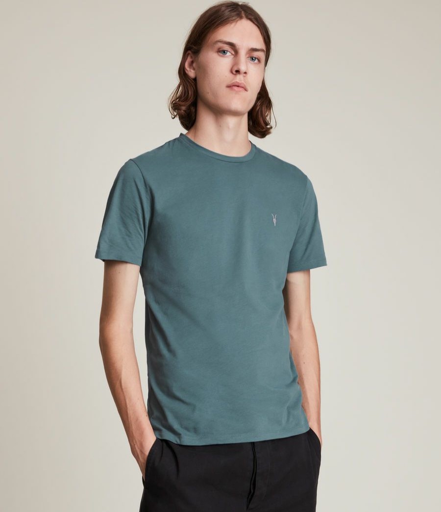 Men'S * | Shop Allsaints Brace Contrast Crew T-Shirt