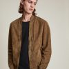 Men'S * | Shop Allsaints Bergen Suede Bomber Jacket