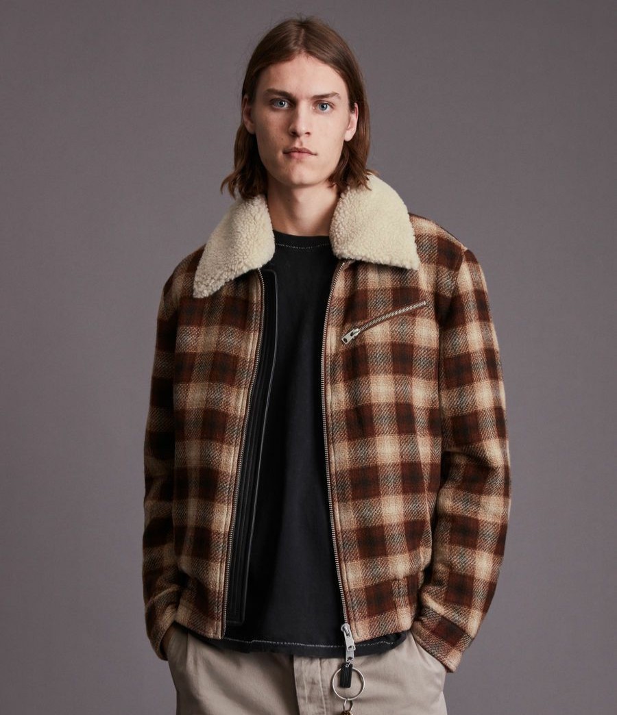 Men'S * | Shop Allsaints Murphy Wool Blend Jacket