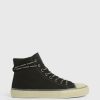 Men'S * | Shop Allsaints Jaxon High Top Canvas Trainers