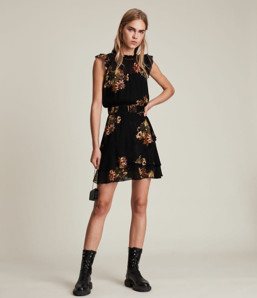 Women'S * | Allsaints Sale Caylan Avifauna Dress