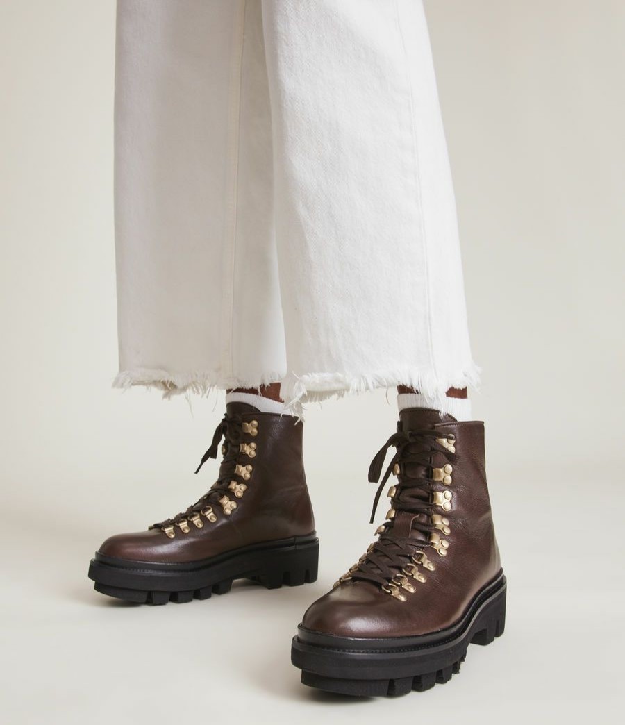 Women'S * | Shop Allsaints Wanda Leather Boots