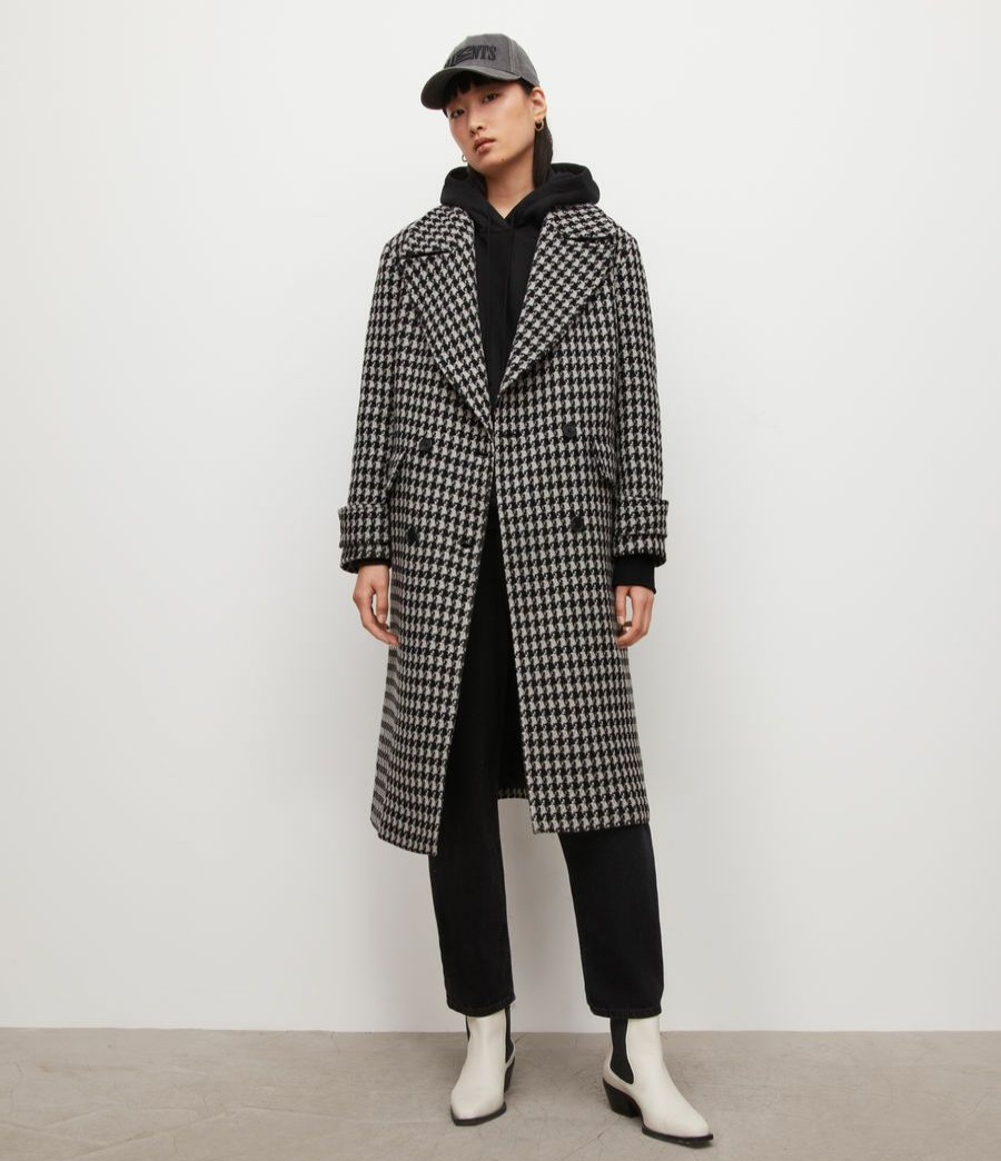 Women'S * | Allsaints Sale Monike Recycled Wool Blend Coat