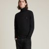 Men'S * | Shop Allsaints Mode Merino Roll Neck Jumper