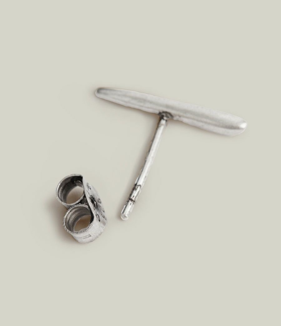 Men'S * | Shop Allsaints Buzz Sterling Silver Earrings