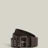 Men'S * | Shop Allsaints Heath Leather Belt