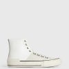 Men'S * | Shop Allsaints Waylon High Top Leather Trainers