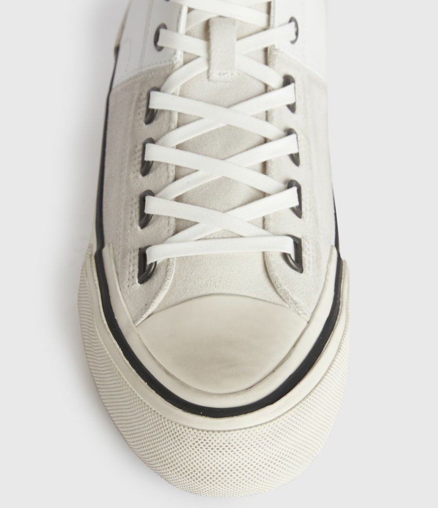 Men'S * | Shop Allsaints Waylon High Top Leather Trainers