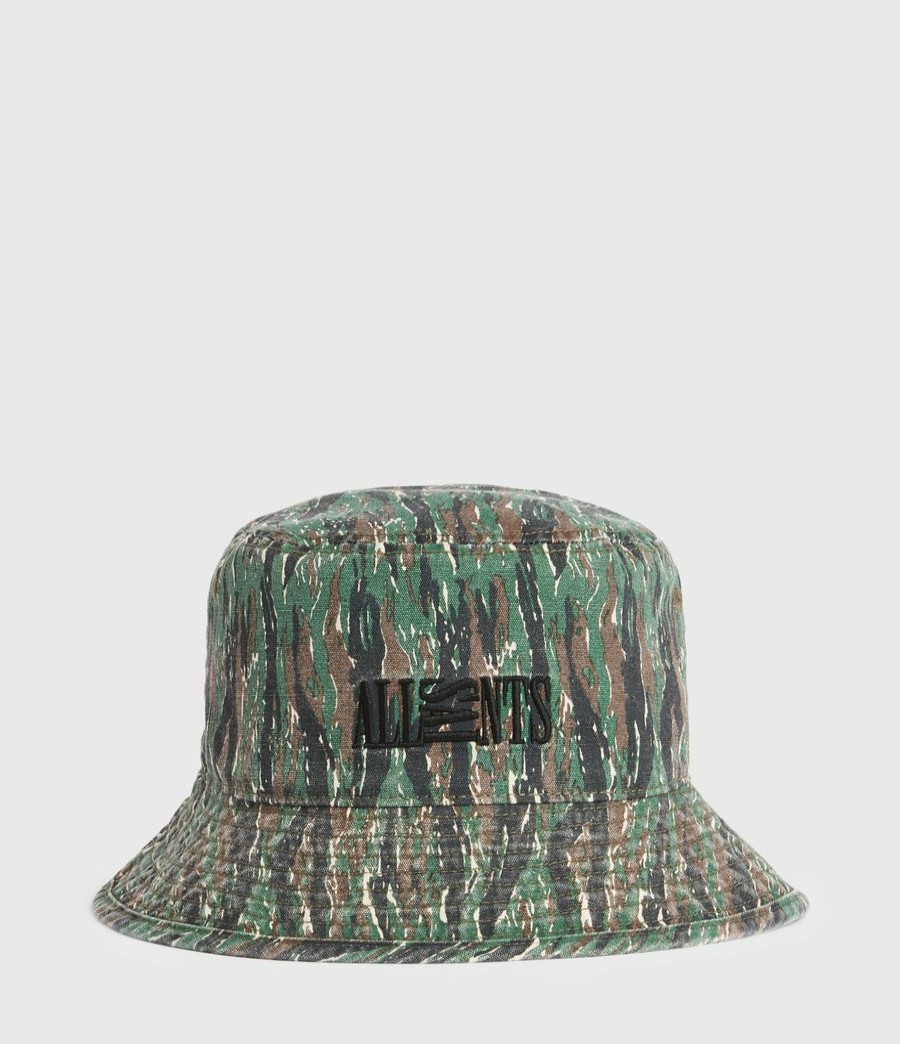 Men'S * | Shop Allsaints Camo Bucket Hat