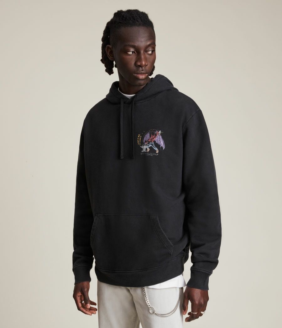 Men'S * | Shop Allsaints Worx Pullover Hoodie