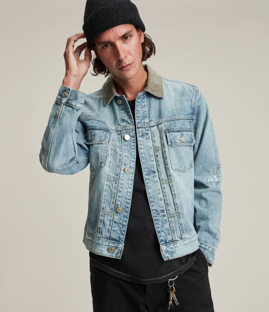 Men'S * | Shop Allsaints Mucker Denim Jacket